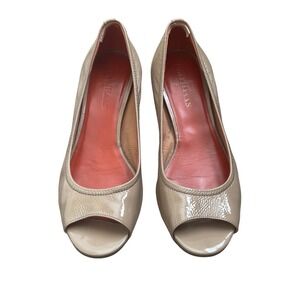 Cole Haan x Nike Air Talia Cove Patent Leather Peep Toe Wedge size 7 Heel Mature